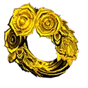 gold rose wreath