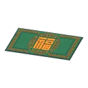 green exquisite rug