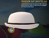 Bowler Hat (White)
