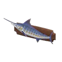 mounted blue marlin