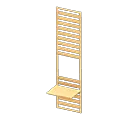 small wooden partition