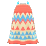 zigzag-print dress