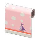 pink playroom wall