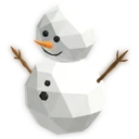 Polygonal Snowman
