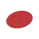 red small round mat
