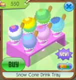 Snow Cone Drink Tray