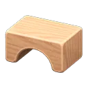 wooden-block stool
