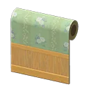 green blossoming wall