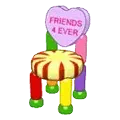 Friends 4 Ever Heart Chair
