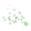 Green sparkles