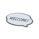 white message mat