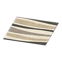 monochromatic wavy rug