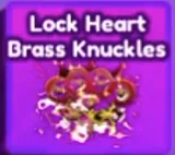 Lock Heart Brass Knuckles