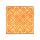 orange retro flooring