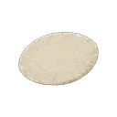 ivory medium round mat