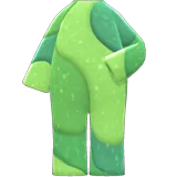 full-body glowing-moss suit