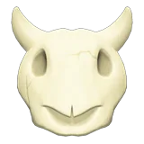 imitation cow skull