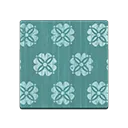 green floral flooring