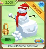 Playful Phantom Snowman