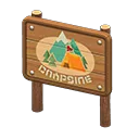 campsite sign