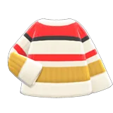 colorful striped sweater