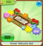 Flower Welcome Mat