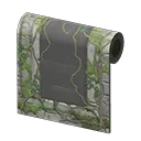 glowing-moss ruins wall