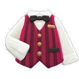 shirt with striped vest