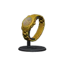 golden wristwatch