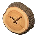 log wall-mounted clock
