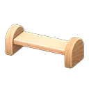 wooden-block bench