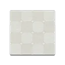 cute white-tile flooring