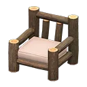 log chair