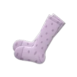 dotted knee-high socks