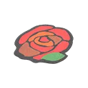 red rose rug