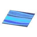 blue wavy rug