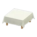 table with cloth