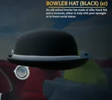Bowler Hat (Black)