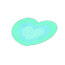 turquoise heart rug