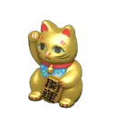 lucky gold cat