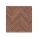 dark herringbone flooring