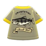fish-print tee