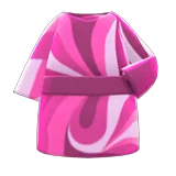 marble-print dress