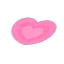pink heart rug