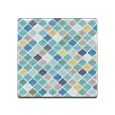 blue Moroccan flooring