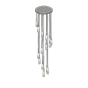 spiral chandelier