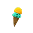 orange-mint cone