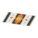 black-design kitchen mat