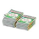 stacked magazines