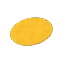 yellow small round mat